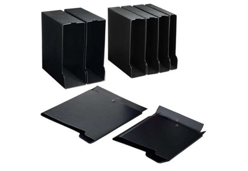 Immagine di Custodia per raccoglitori e registratori Sei Rota 80 A4 f.to esterno 28x32 cm - dorso 11,5 cm nero -