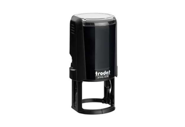 Immagine di Timbro autoinchiostrante Trodat PRINTY 4630 in plastica Ø 30 mm nero 80394
