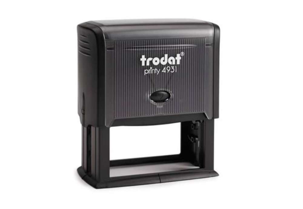 Immagine di Timbro autoinchiostrante Trodat PRINTY 4931 in plastica 70x30 mm nero 45196