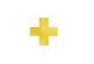 Immagine di Segnaletica da pavimento forma ''croce'' DURABLE RAL 1003 giallo 15x15 cm Conf. 10 pezzi - 170104