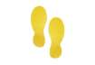 Immagine di Segnaletica da pavimento forma ''Impronta'' DURABLE RAL 1003 giallo 9x24 cm - conf. 10 pezzi - 17270