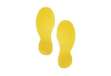 Immagine di Segnaletica da pavimento forma ''Impronta'' DURABLE RAL 1003 giallo 9x24 cm - conf. 10 pezzi - 17270