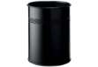 Immagine di Cestino gettacarte DURABLE cilindrico con superficie perforata acciaio 15 l nero - 330001