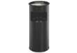 Immagine di Posacenere Durable a colonna acciaio con sabbia e cestino base tonda H 62 x Ø 26 cm nero - 333001