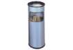 Immagine di Posacenere Durable a colonna acciaio con sabbia e cestino base tonda H 62 x Ø 26 cm argento metalliz
