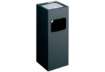 Immagine di Posacenere Durable a colonna acciaio con sabbia e cestino base quadrata H 62 x Ø 25 cm nero - 333101