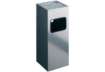Immagine di Posacenere Durable a colonna acciaio con sabbia e cestino base quadrata H 62 x Ø 25 cm argento metal