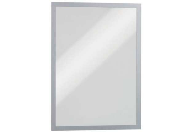 Immagine di Cornici con pannello magnetico DURABLE DURAFRAME® MAGNETIC A3 PVC rigido argento met. 323x446mm conf