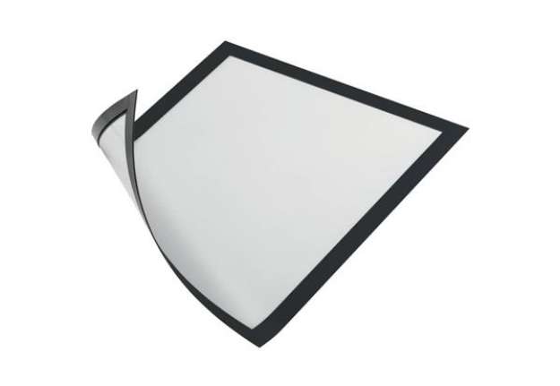 Immagine di Cornici con pannello magnetico DURABLE DURAFRAME® MAGNETIC A4 PPL rigido nero 236x323 mm  conf. 5 -
