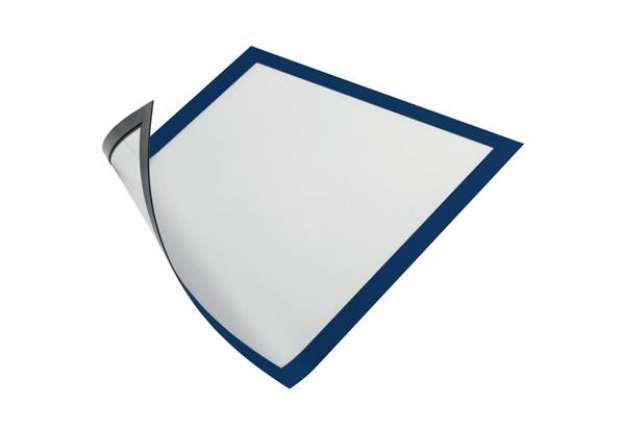 Immagine di Cornici con pannello magnetico DURABLE DURAFRAME® MAGNETIC A4 PPL rigido blu scuro 236x323 mm  conf.