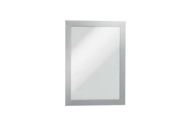 Immagine di Cornici con pannello magnetico DURABLE DURAFRAME® A5 argento metallizzato 236x176mm  conf. 2 - 48712