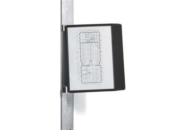 Immagine di Leggio da parete DURABLE VARIO® MAGNET WALL 10 pannelli A4 nero - 591801