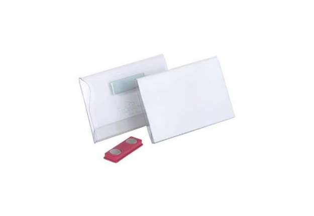 Immagine di Portanomi DURABLE con magnete trasparente inserto 54x90mm conf. 25 - 811719