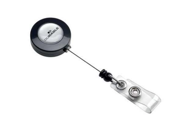 Immagine di Accessori per portanomi e portabadge DURABLE chiocciole YO-YO rotonda in plastica  conf. 10 - 815258