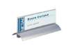 Immagine di Portanomi da tavolo DURABLE DELUXE argento/trasparente inserto 61x210mm conf. 2 - 820219