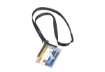 Immagine di Portabadge Durable DELUXE 54x85 mm con cordoncino trasparente Conf. 10 pezzi - 820758