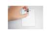 Immagine di Portanomi DURABLE autolaminante con combi clip trasparente inserto fino a 54x90mm  conf. 25 - 823019