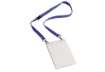 Immagine di Portanomi DURABLE con cordoncino 20 mm per eventi blu/trasparente inserti f.to A6  conf. 10 - 852507