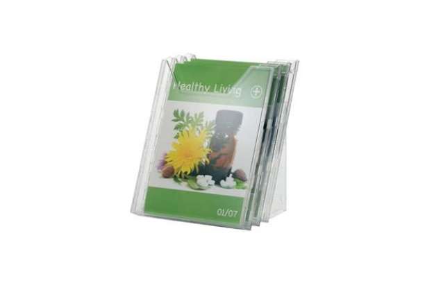 Immagine di Espositore da tavolo DURABLE COMBIBOXX A4 SET L a 3 vaschette trasparente 858019