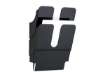 Immagine di Espositore da parete DURABLE FLEXIPLUS 2 comparti A4 polistirolo nero - 24,7x10x36 cm - 1709008060