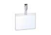 Immagine di Portanomi con clip DURABLE EUROBADGE tasca chiusa pvc trasparente inserto 90x60 mm  conf. 25 - 81431