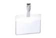 Immagine di Portanomi con clip DURABLE EUROBADGE tasca aperta plastica trasparente inserto 60x90mm  conf. 25 - 8