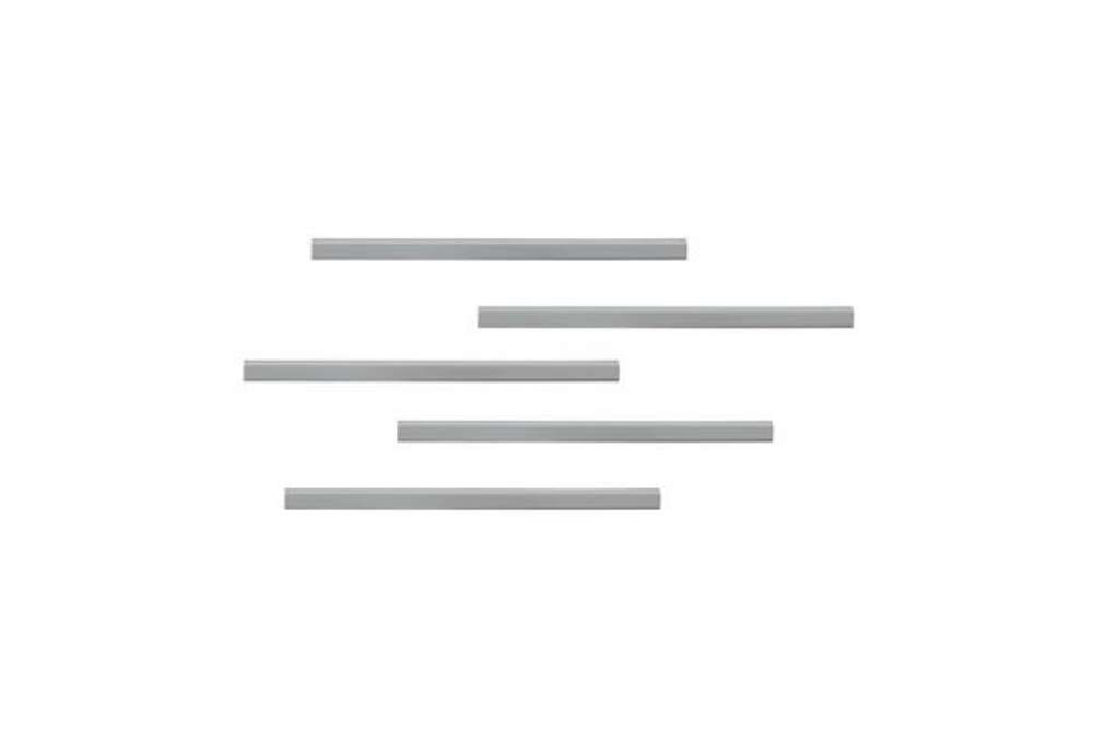 Immagine di Clip adesive DURABLE DURAFIX® RAIL argento metallizzato 297x17mm conf. 5 - 470723