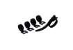 Immagine di Fascette fermacavi a strappo con asola DURABLE CAVOLINE GRIP TIE 20x1 cm nero Conf. 5 pezzi - 503601