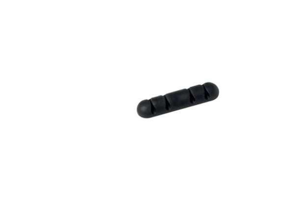 Immagine di Clip fermacavi adesiva DURABLE CAVOLINE CLIP 4 grafite per 4 cavi conf. da 2 - 504037