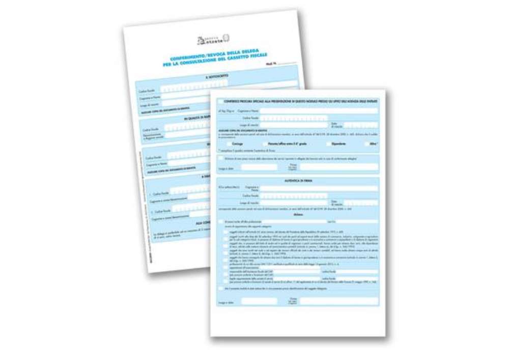 Immagine di Cassetto fiscale Semper conferimento/delega consultazione - modulo continuo - 851118CS0