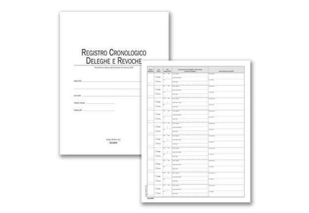 Immagine di Deleghe e revoche Semper registro cronologico - 48 pagg. 351118DR0