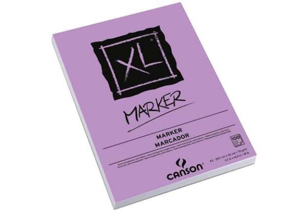 Immagine di Blocco collato lato corto CANSON XL Marker bianco 70 g/m² 100 fogli A3 C200297237