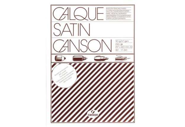 Immagine di Carta lucida Canson Calque Satin 90/95 g/m² A3 Conf. 250 pezzi - C200017310