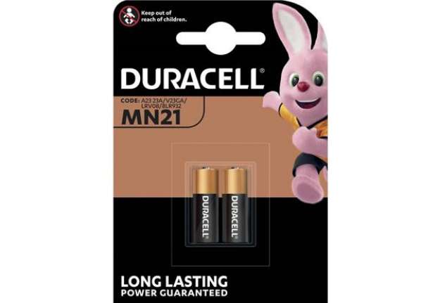 Immagine di Batterie alcaline specialistiche Duracell MN21 12 v MN21 - apricancello/macchina  conf. da 2 - DU25