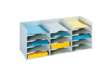 Immagine di Schedario portacorrispondenza Paperflow componibile  a 15 cassetti grigio 67x30,4x31,3 cm - K421302