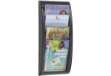 Immagine di Espositore da muro Paperflow Quick Fit A4 componibile 4 tasche alluminio K540615