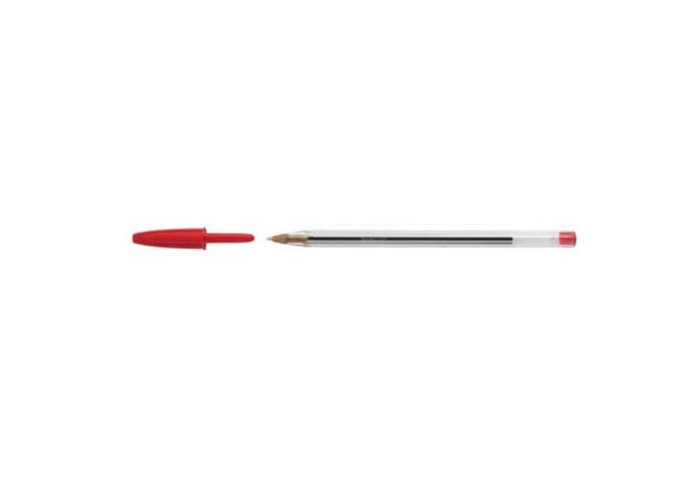 Immagine di Penna a sfera BIC Cristal M punta 1 mm rosso Conf. 50 pezzi - 8373619