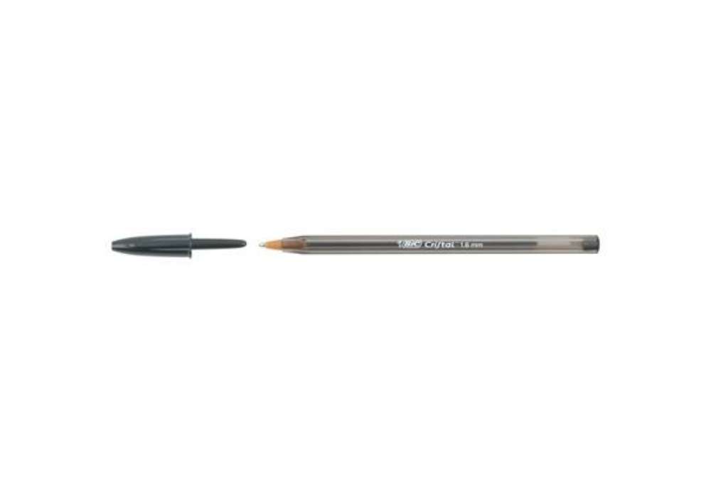 Immagine di Penna a sfera BIC Cristal® Large 1,6 mm nero Conf. 50 pezzi - 880648