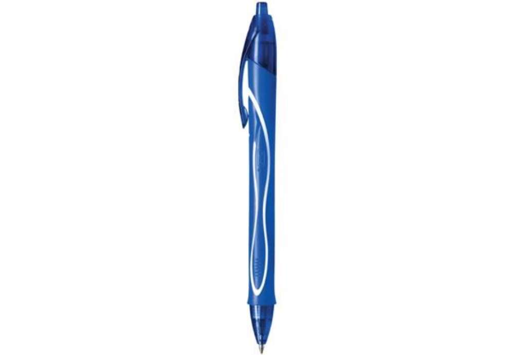 Immagine di Penna gel a scatto BIC Gel-Ocity Quick Dry M 0,7 mm blu 950442