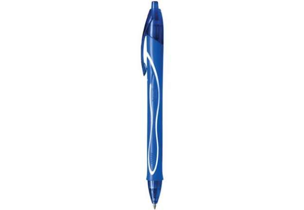 Immagine di Penna gel a scatto BIC Gel-Ocity Quick Dry M 0,7 mm blu 950442