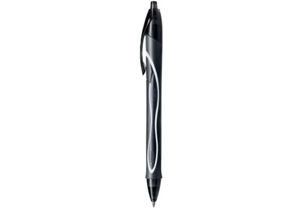 Immagine di Penna gel a scatto BIC Gel-Ocity Quick Dry M 0,7 mm nero 949873