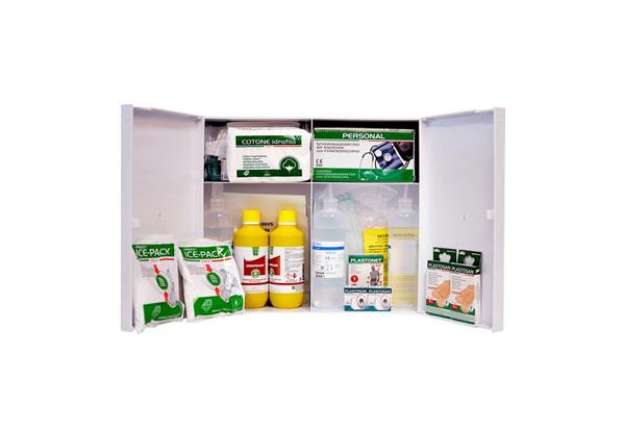 Immagine di Armadietto Pronto Soccorso Base PVS bianco plastica - 3 persone CPS521