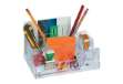 Immagine di Portaoggetti Lebez con dispenser nastri adesivi 19 mm - formato 20x12x9 cm trasparente - 1737-T