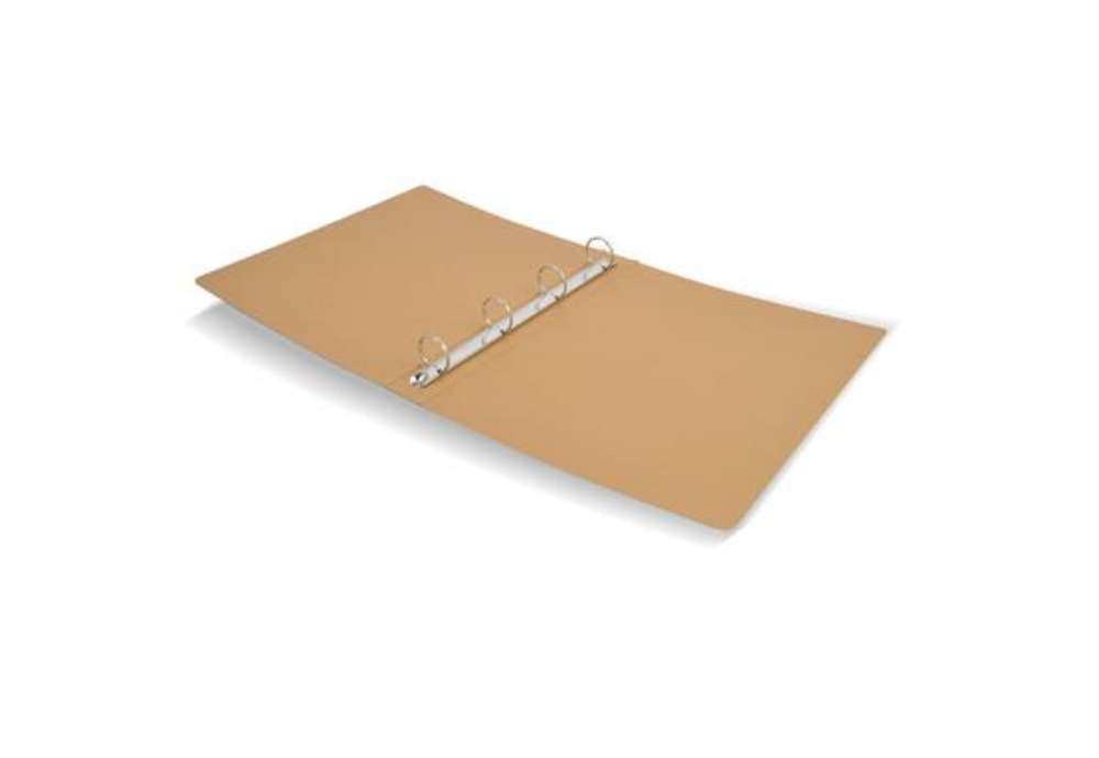 Immagine di Raccoglitore 4 anelli tondi 30 mm EURO-CART Eco avana - 23x32 cm - Dorso 4 cm - CAECO04-30AV