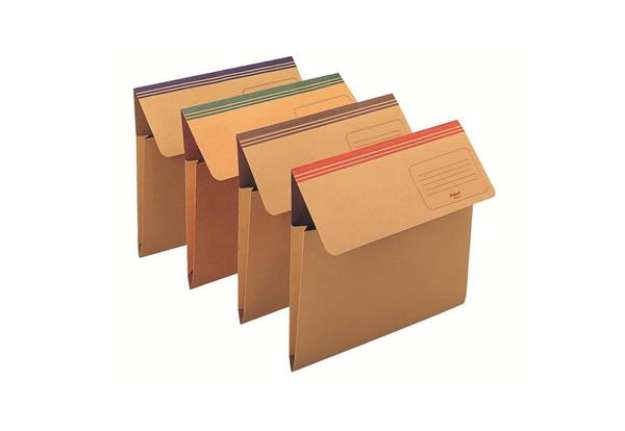 Immagine di Cartelline a busta King Mec Dixie Mec con soffietto da 4 cm assortiti - 33,7x26,2 cm conf. da 20 pez