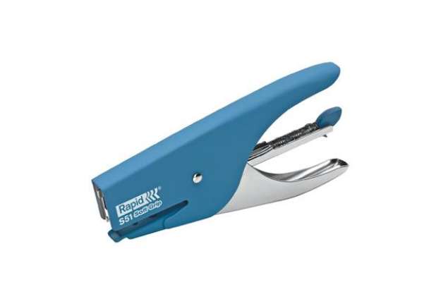 Immagine di Cucitrice a pinza Rapid S51 SUPREME Soft Grip fino a 15 fogli blu 10538742