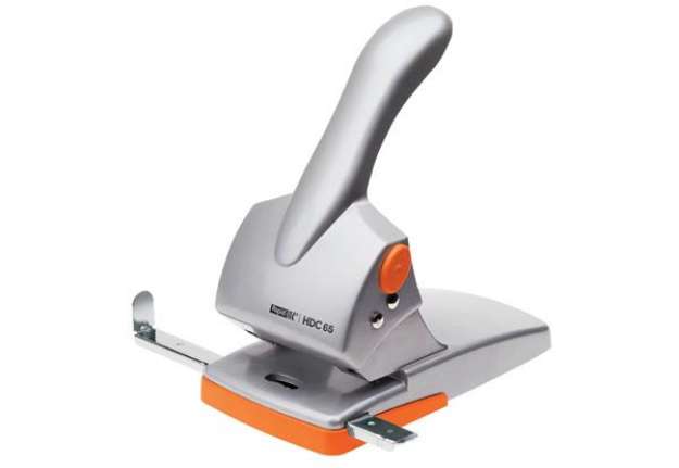 Immagine di Perforatore a 2 fori Rapid HDC65 Fashion 65 fogli grigio/arancio 20922603
