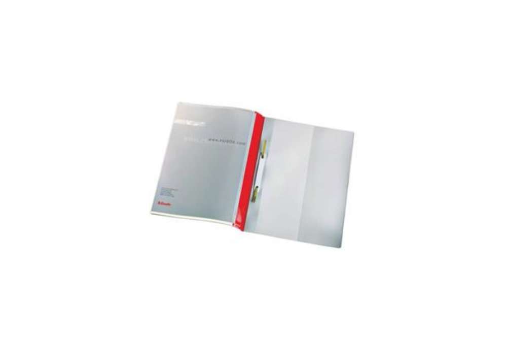 Immagine di Cartelline ad aghi con clip Esselte Quotation File 23,8x31 cm pvc semirigido rosso  conf. da 25 - 28