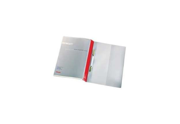 Immagine di Cartelline ad aghi con clip Esselte Quotation File 23,8x31 cm pvc semirigido rosso  conf. da 25 - 28
