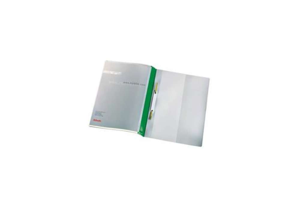 Immagine di Cartelline ad aghi con clip Esselte Quotation File 23,8x31 cm pvc semirigido verde  conf. da 25 - 28